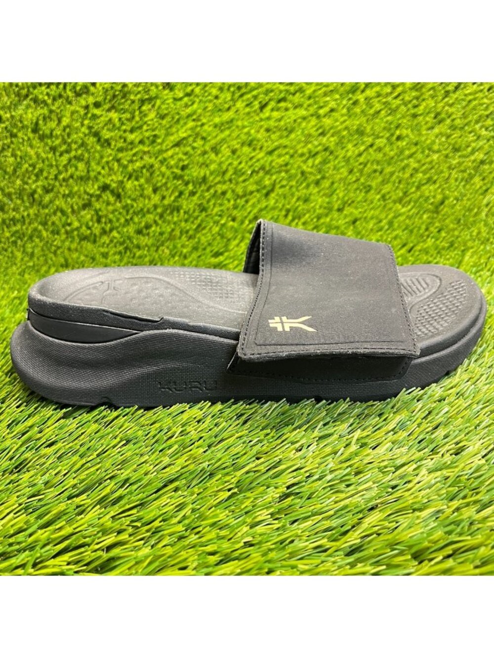 Kuru Moment Womens Size 9 Black Beach Walking Outdoor Slip On Slide Sandals